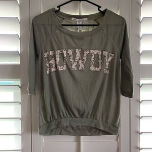 American Rag Cowgirl Top with lace - NEW